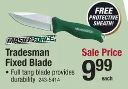 Menards Tradesman Fixed Blade offer