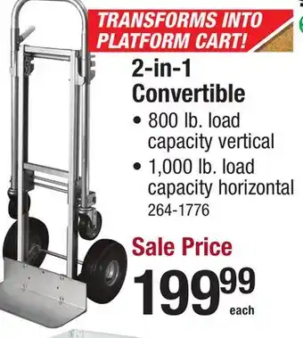 Menards 2-in-1 Convertible offer