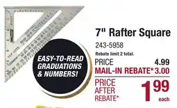 Menards 7 Rafter Square offer