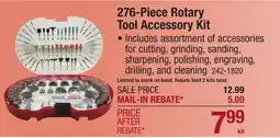 Menards 276-Piece Rotary Tool Accessory Kit offer