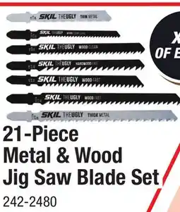 Menards 21-Piece Metal & Wood Jig Saw Blade Set offer
