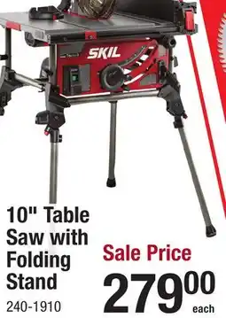 Menards 10 Table Saw with Folding Stand offer