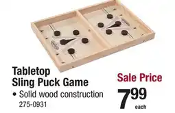 Menards Tabletop Sling Puck Game offer