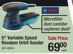 Menards 5 Variable Speed Random Orbit Sander offer