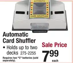 Menards Automatic Card Shuffler offer