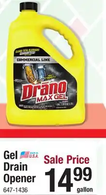 Menards Gel Drain Opener offer