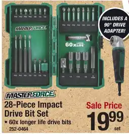 Menards 28-Piece Impact Drive Bit Set offer