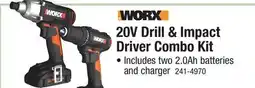 Menards 20V Drill & Impact Driver Combo Kit offer