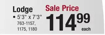 Menards Lodge Area Rugs offer