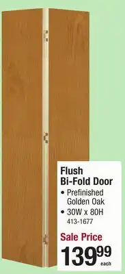 Menards Flush Bi-Fold Door offer