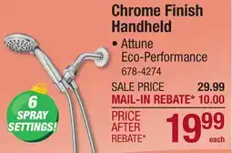 Menards Chrome Finish Handheld offer