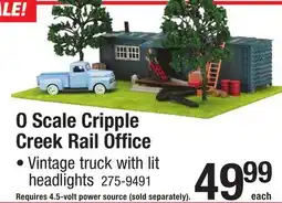 Menards O Scale Cripple Creek Rail Office offer