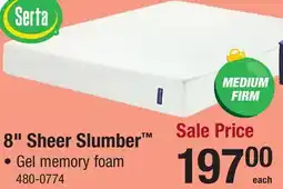 Menards 8 Sheer Slumber offer