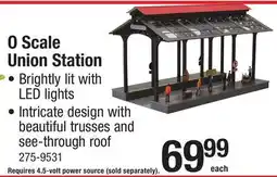 Menards O Scale Union Station offer