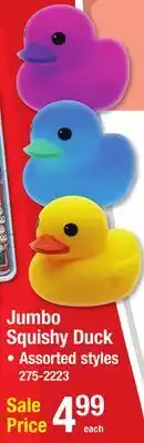 Menards Jumbo Squishy Duck offer
