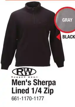 Menards Men's Sherpa Lined 1/4 Zip offer