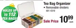 Menards Tea Bag Organizer offer