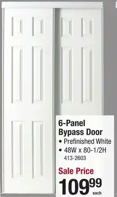 Menards 6-Panel Bypass Door offer