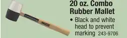 Menards 20 oz. Combo Rubber Mallet offer