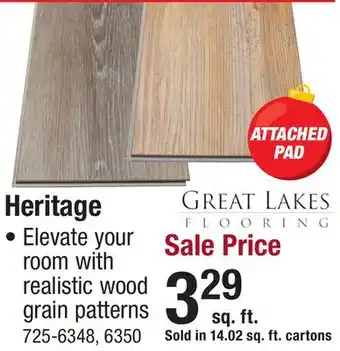 Menards Heritage offer