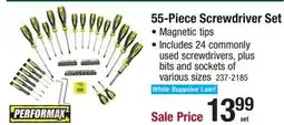 Menards 55-Piece Screwdriver Set offer