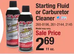 Menards Starting Fluid or Carburetor Cleaner offer