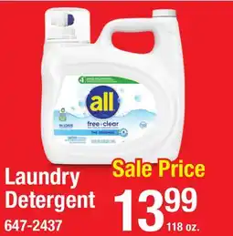 Menards Laundry Detergent offer