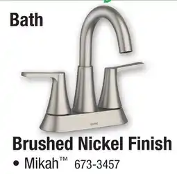 Menards Brushed Nickel Finish offer