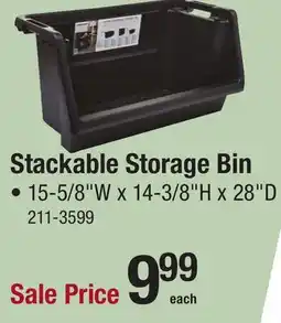 Menards Stackable Storage Bin offer