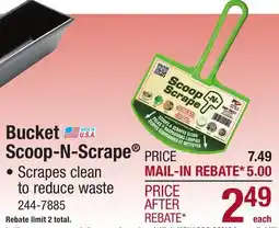 Menards Bucket Scoop-N-Scrape offer