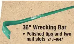 Menards 36 Wrecking Bar offer