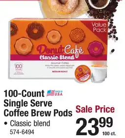 Menards 100-Count Single Serve Coffee Brew Pods offer