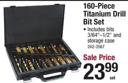 Menards 160-Piece Titanium Drill Bit Set offer