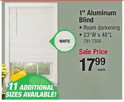 Menards 1 Aluminum Blind offer