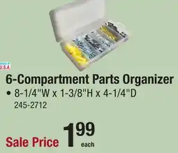 Menards 6-Compartment Parts Organizer offer