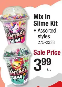Menards Mix In Slime Kit offer