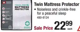 Menards Twin Mattress Protector offer
