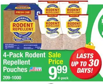 Menards 4-Pack Rodent Repellent Pouches offer