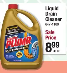 Menards Liquid Drain Cleaner offer