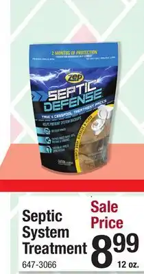 Menards Septic System Treatment offer