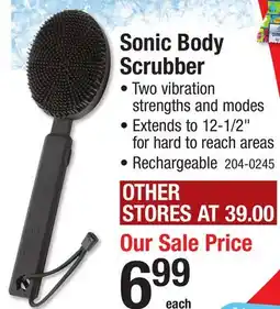 Menards Sonic Body Scrubber offer