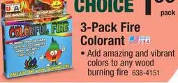 Menards 3-Pack Fire Colorant offer