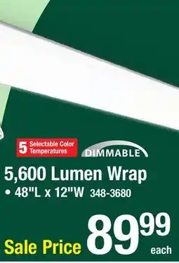 Menards 5,600 Lumen Wrap offer