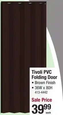Menards Tivoli PVC Folding Door offer