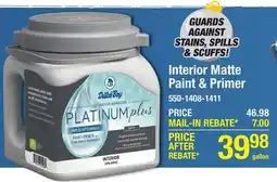 Menards Interior Matte Paint & Primer offer