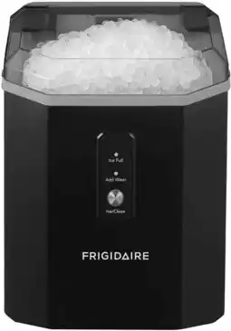 Walmart Frigidaire 33lb Countertop Nugget Pellet Ice Maker Self-Cleaning, Black, Model EFIC226 offer