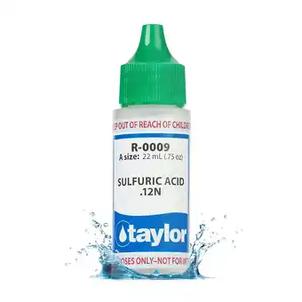 Walmart TAYLOR TECHNOLOGIES INC R-0009-A SULFURIC ACID .12N 3/4 OZ offer