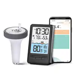 Walmart Wireless WiFi Pool Digital Thermometer, 4 LCD Display offer