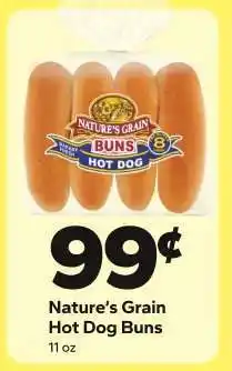 Save a Lot Nature's Grain Hot Dog Buns offer