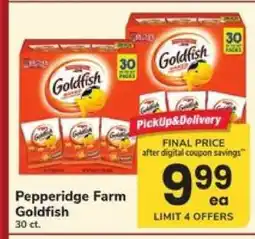 Safeway Pepperidge Farm Goldfish offer